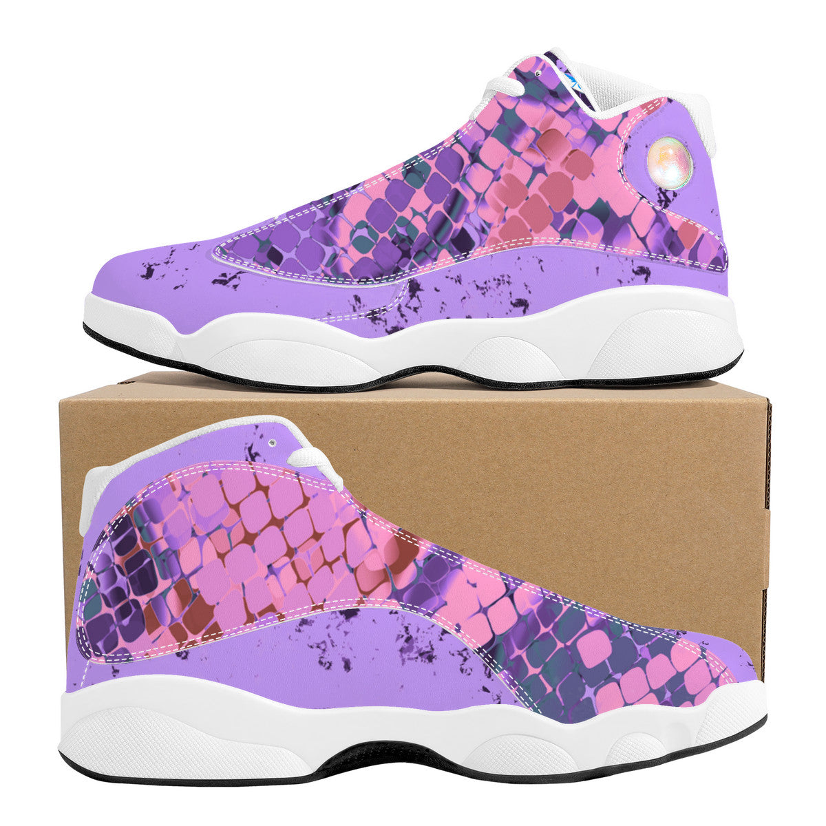 RVT Basketball Shoes - Purple Scales