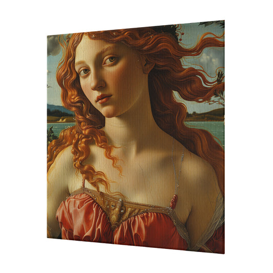 Birth of Venus Print on Canvas with Mounting Brackets 20x24in (vertical)