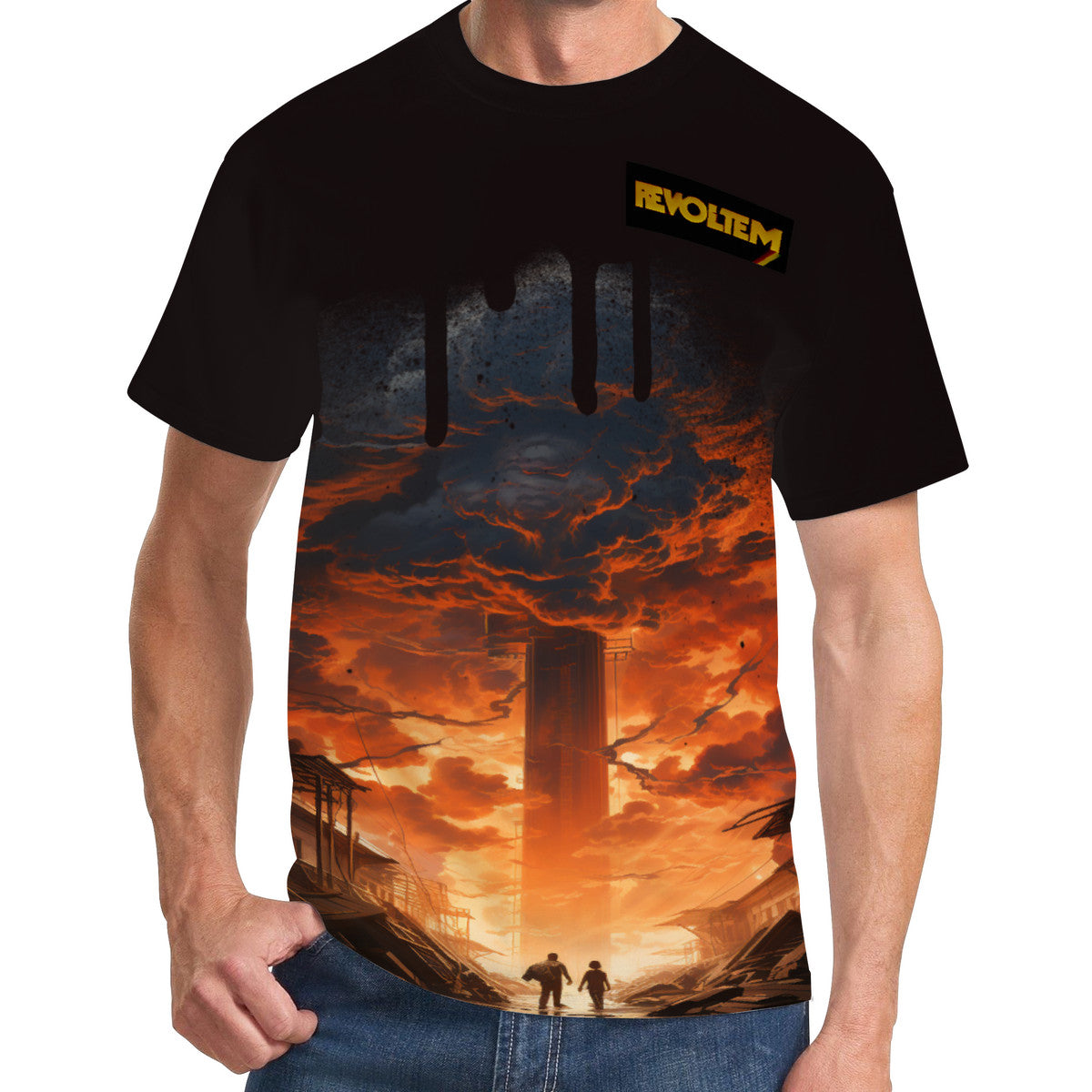 Men's All Over Print T-Shirt-Fallout