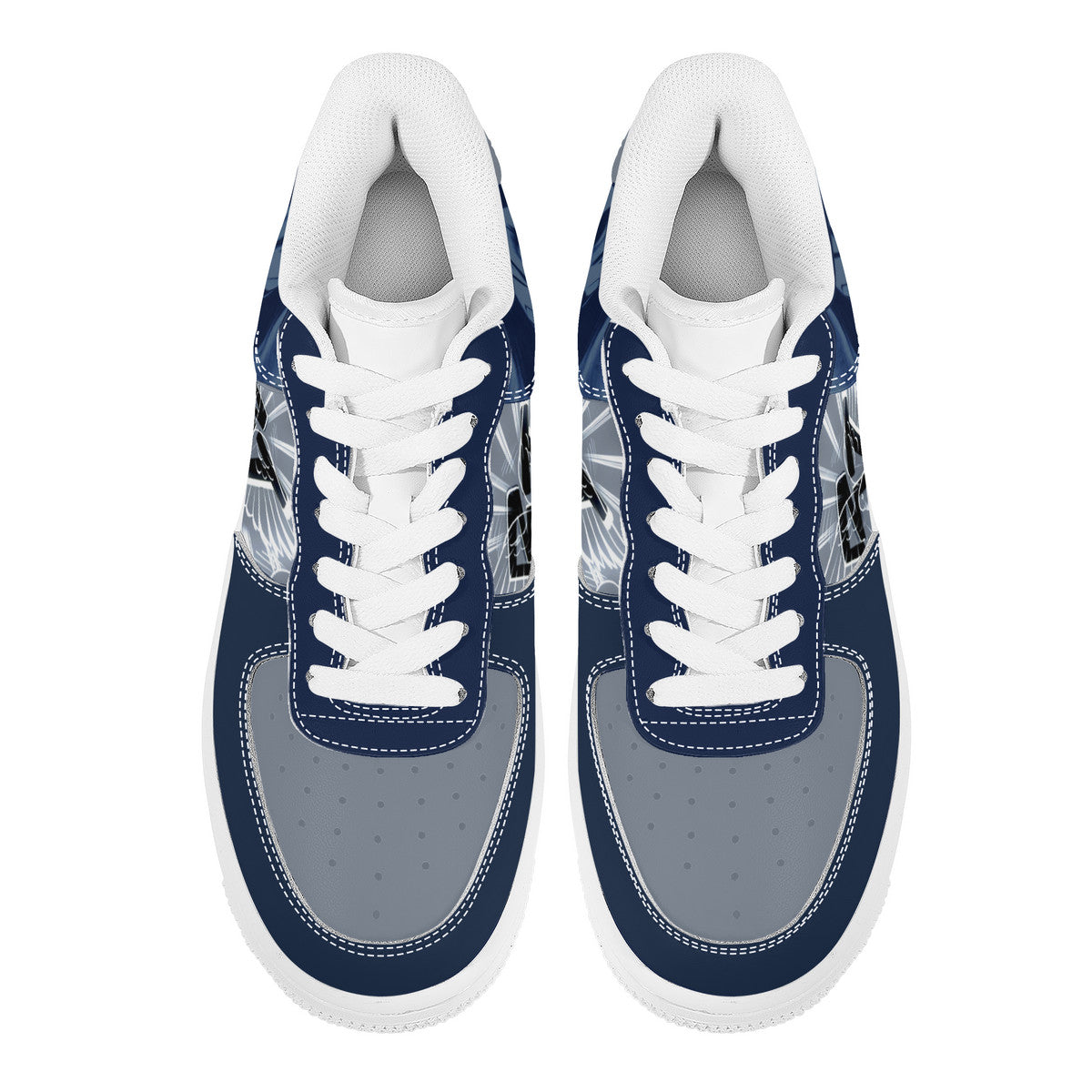 RVT Low Top Unisex Sneaker- Black/blue