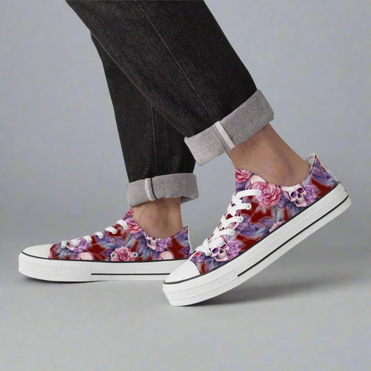 "Santa Purpura" (Luna Sangre) Classic Low Top Canvas Shoes - Revoltem"Santa Purpura" (Luna Sangre) Classic Low Top Canvas Shoes3JgYONKBYgq40LVb0canvas shoes