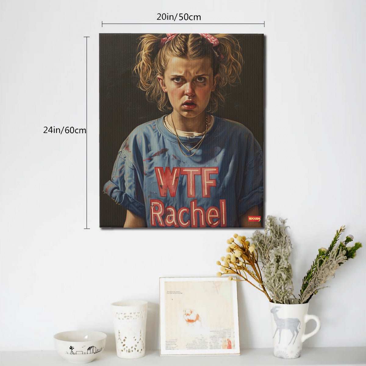 "WTF Rachel" Canvas with Mounting Brackets 20x24in (vertical) - Revoltem"WTF Rachel" Canvas with Mounting Brackets 20x24in (vertical)180517PnyoI9stZ7dUzEwGDecorative Painting